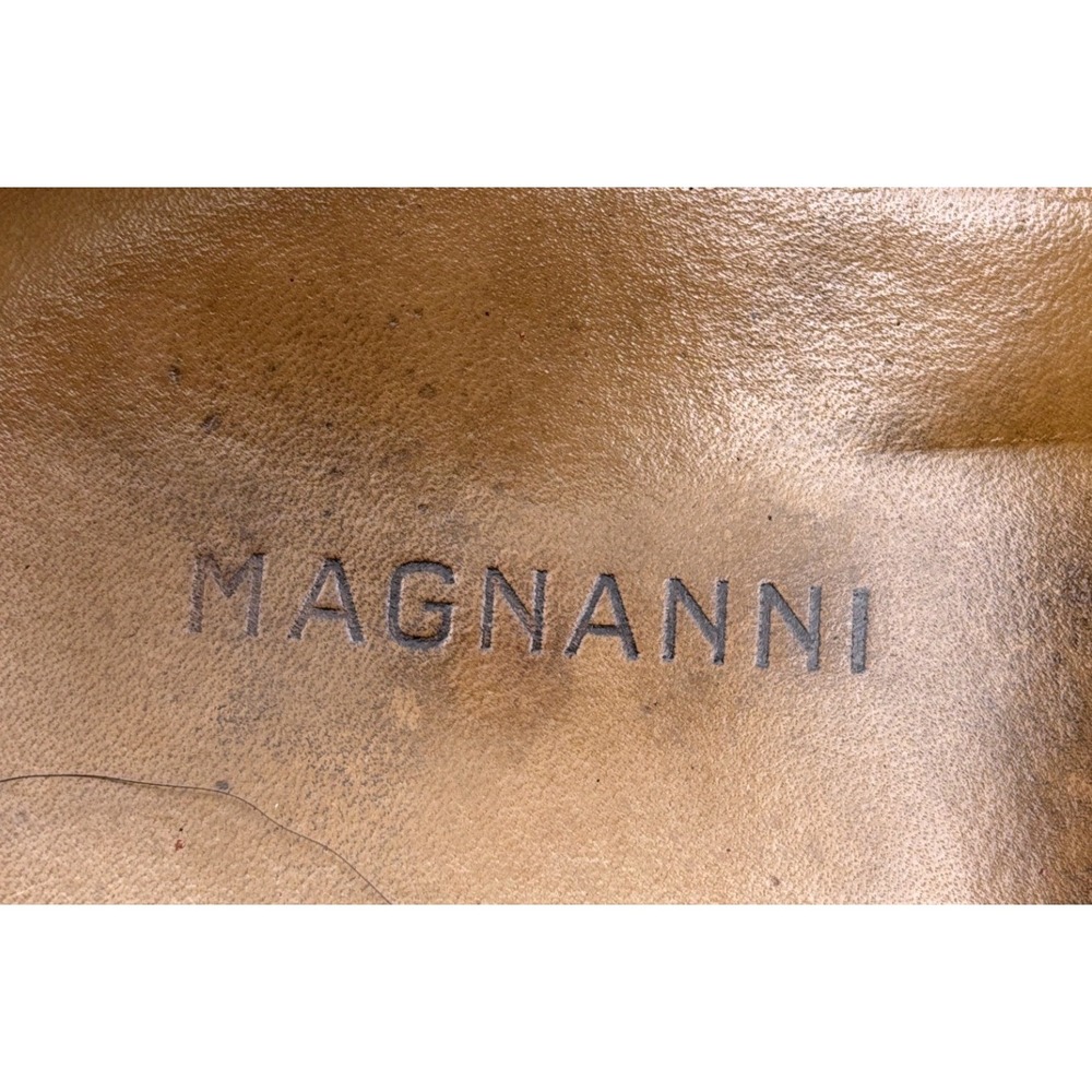 Magnanni Mens 10.5 M Burgundy Leather Single Monk Strap Dress Shoes 22400